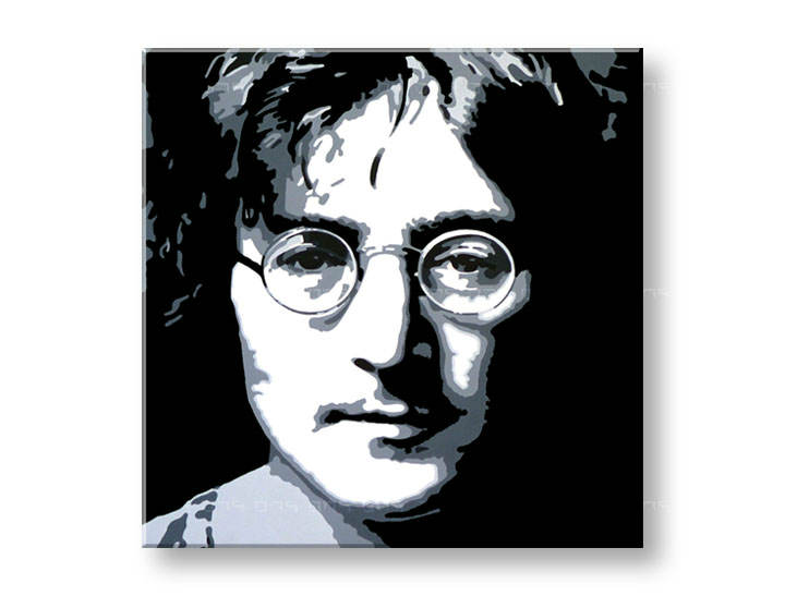 Ručno slikane slike na platnu na platnu POP Art John Lennon 1-dijelna 