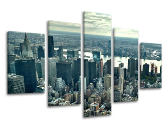5-dijelna zidna slika GRAD / NEW YORK ME118E50