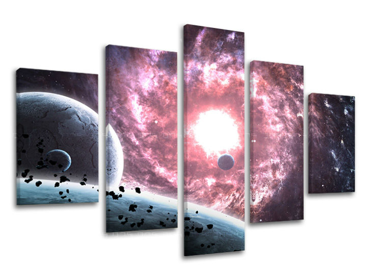 5-dijelna zidna slika UNIVERSE GA007E50
