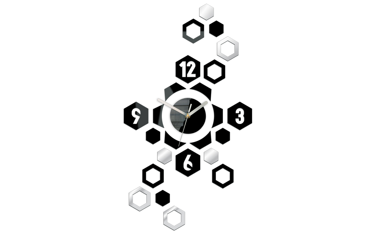 Moderni zidni sat HEXAGON  NH018