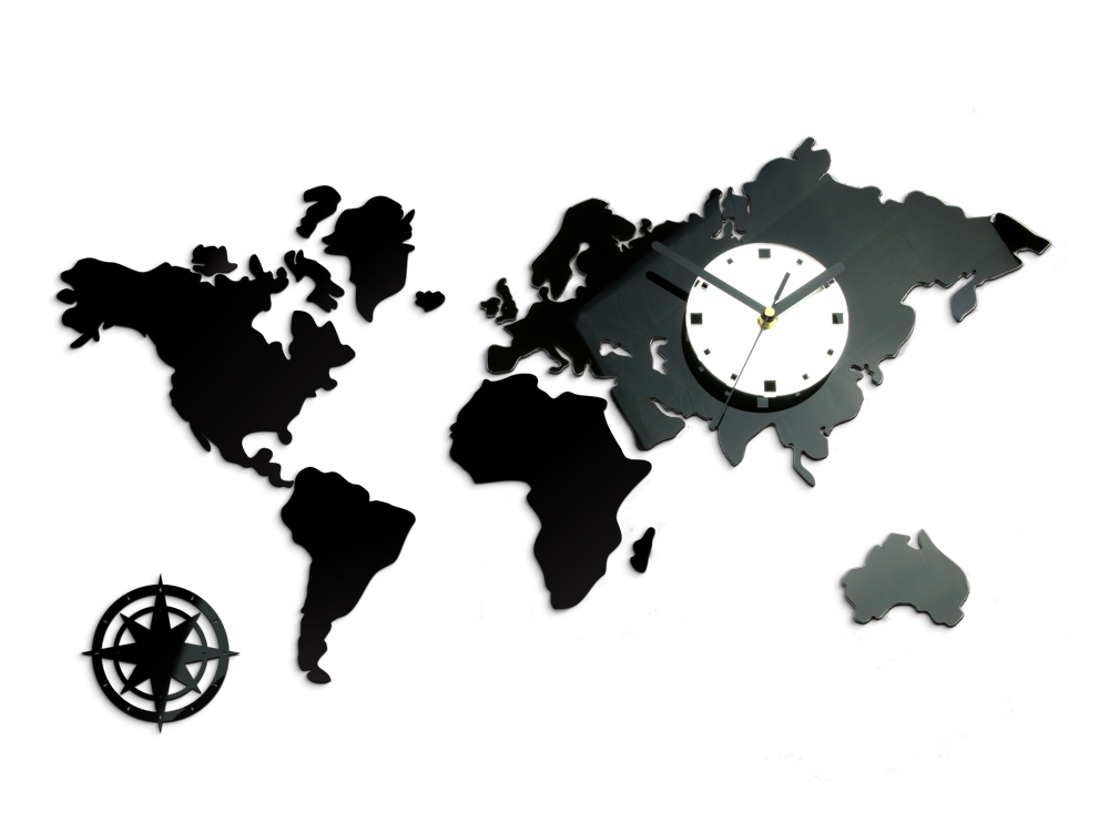 Moderni zidni sat WORLD  NH021