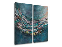 Slike na platnu APSTRAKT 2-dijelna XOBCHAB042 -  100x120 cm  