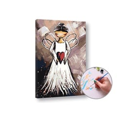 Slikanje po brojevima - ANĐEO SA SRCEM