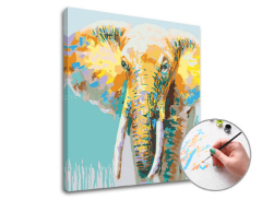 Slikanje po brojevima AFRIČKI SLON - male težine