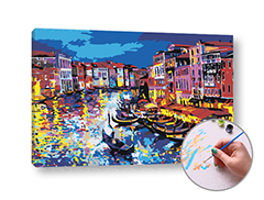 Slikanje brojevima GONDOLI NA VODI - visoka težina