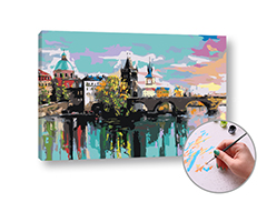 Slikanje po brojevima KARLOV MOST U PRAGU - srednje zahtjevno