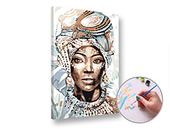 Slikanje po brojevima - Afrička žena