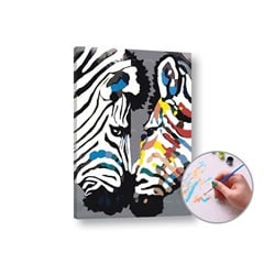 Slikanje po brojevima - Zebre
