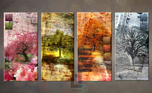 Umjetničke slike Four SEASONS / Tom Loris 004N4