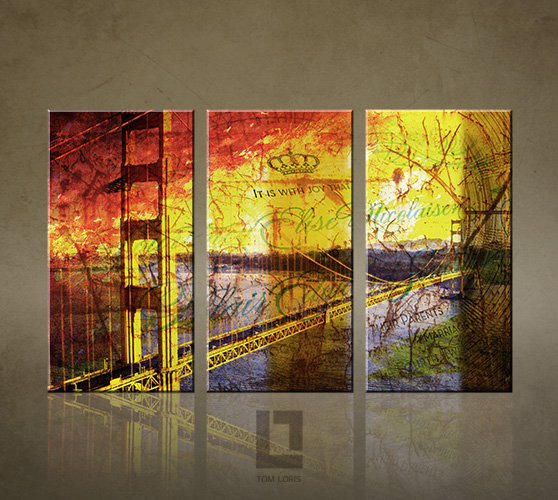 Umjetničke slike Golden Sunset / Tom Loris 011A3 