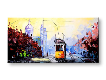 Autorova reprodukcija na platnu CITY XOBFB018E1