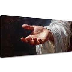 Božja ruka | oslikano akrilom i zlatnim listićima