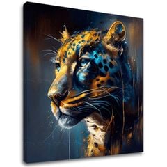 Dekorativna slika na platnu - PREMIUM ART - Jaguar's Grace in the Wild