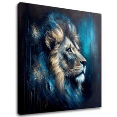Dekorativna slika na platnu - PREMIUM ART - Lion's Strength and Grace