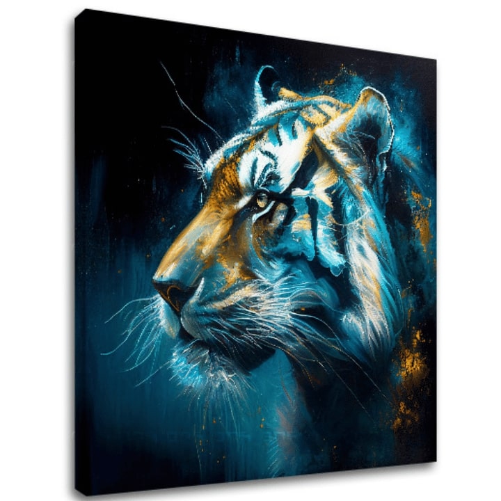 Dekorativna slika na platnu - PREMIUM ART - Tiger's Mighty Spirit