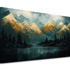 Moderna zidna slika Planine zalazećeg sunca - PREMIUM ART