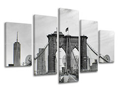 Slike na platnu 5-delne GRADOVI - NEW YORK ME114E50