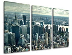 Slike na platnu 3-delne GRADOVI - NEW YORK ME118E30