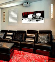 Najveći mafijaši na platnu Scarface - Tony Montana s cigarom u bazenu 140x70 cm