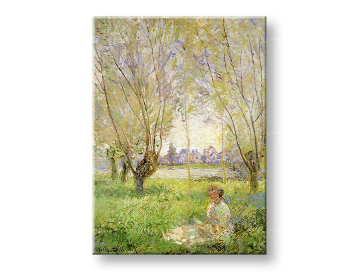 Slika na platnu WOMAN UNDER THE WILLOWS – Claude Monet   