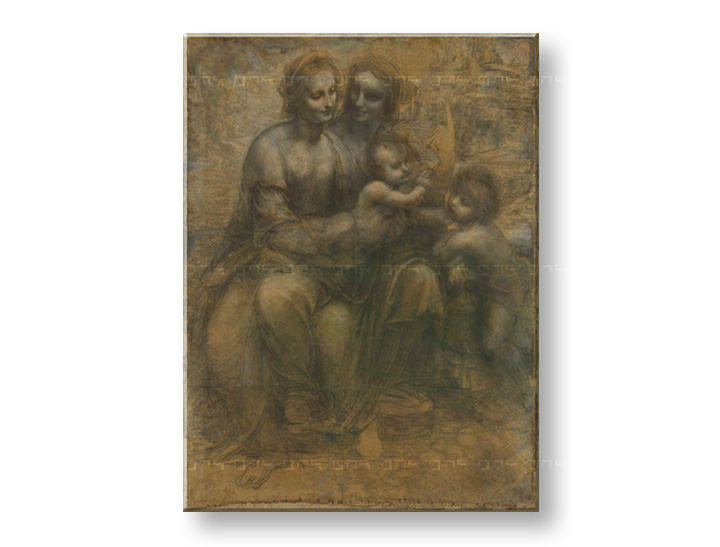 Slika na platnu VIRGIN AND CHILD WITH SAINT ANNE– Leonardo da Vinci