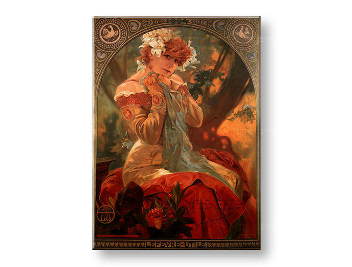 Slika na platnu  BISQUITS LEFEVRE UTILE – Alfons Mucha