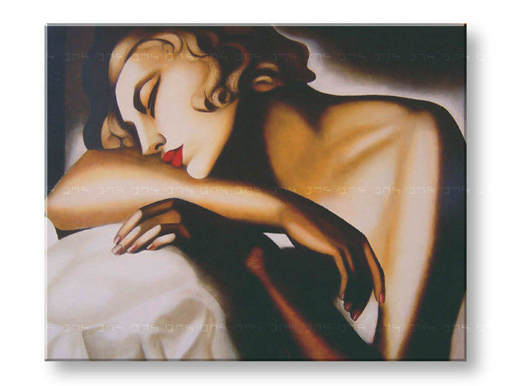 Slika na platnu GIRL SLEEPING – Tamara de Lempicka
