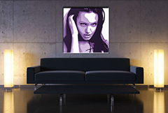 Ručno oslikana POP Art slika Angelina Jolie 1 dio aj2 | različite veličine