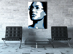 Ručno oslikana POP Art slika Angelina Jolie 1 komad, parno | različite veličine