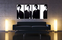 Ručno oslikana POP Art slika Beatlesi od 4 dijela bea3 | različite veličine