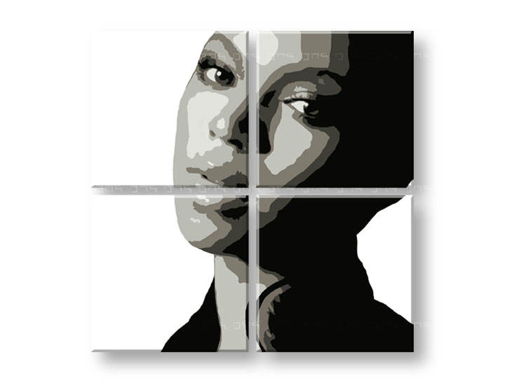 Ručno oslikana POP ART slika BEYONCÉ 60x60 cm