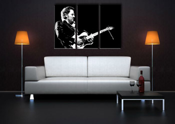 Ručno oslikana POP Art slika Bruce Springsteen 3 dijela bs | različite veličine