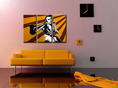 Ručno oslikana POP Art slika Clinta Eastwooda, 3 dijela ce | različite veličine