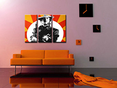 Ručno oslikana POP Art slika Clinta Eastwooda, 3 dijela, ce2 | različite veličine