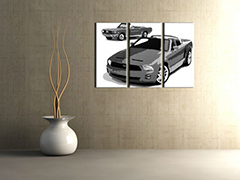 Ručno oslikana POP Art slika FORD MUSTANG 3 dijela fm2 | različite veličine