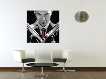 Ručno oslikana POP Art slika HITMAN 1 dio hit2 | različite veličine