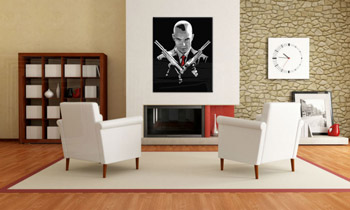 Ručno oslikana POP Art slika HITMAN hit | različite veličine