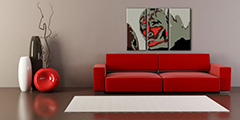 Ručno oslikana POP Art slika Ian Brown, 3 dijela, IBB | različite veličine