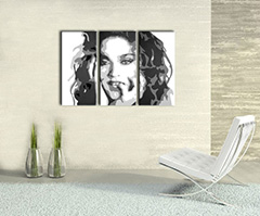 Ručno oslikana POP Art slika MADONNA od 3 dijela ma3 | različite veličine