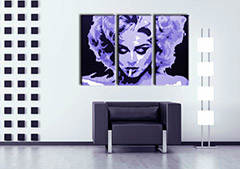 Ručno oslikana POP Art slika MADONNA slika od 3 dijela 0002 ma | različite veličine