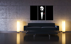 Ručno oslikana POP Art slika Marlon Brando 3 dijela gwr | različite veličine