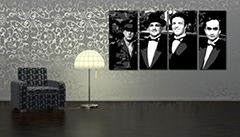 Ručno oslikana POP Art slika Obitelj Corleone od 4 dijela kor | različite veličine