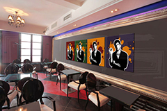 Ručno oslikana POP Art slika Scarface - AL PACINO 4 dijela 200x50cm al37 | različite veličine