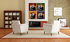 Ručno oslikana POP Art slika Scarface - AL PACINO 4 dijela al36 | različite veličine
