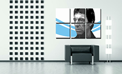 Ručno oslikana POP Art slika Scarface - AL PACINO 6 dijelova al40 | različite veličine