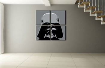 Ručno oslikana POP Art slika STAR WARS 4 dijela sw | različite veličine