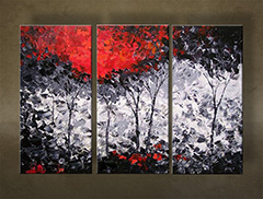 Ručno oslikana slika APSTRAKT 3-dijelna NU0027E3 | različite veličine