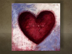 Ručno oslikana slika LJUBAV 1 komad NU0009E1 | različite veličine