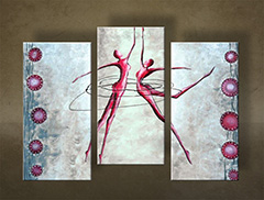 Ručno oslikana slika LJUBAV 3 dijela NU0028E3 | različite veličine