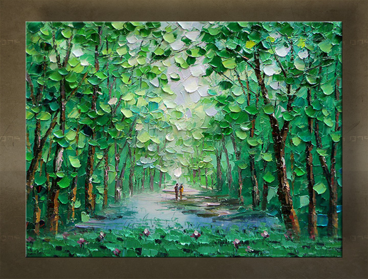 Ručno oslikana zidna umjetnost STROMY FB146E1 | različite veličine